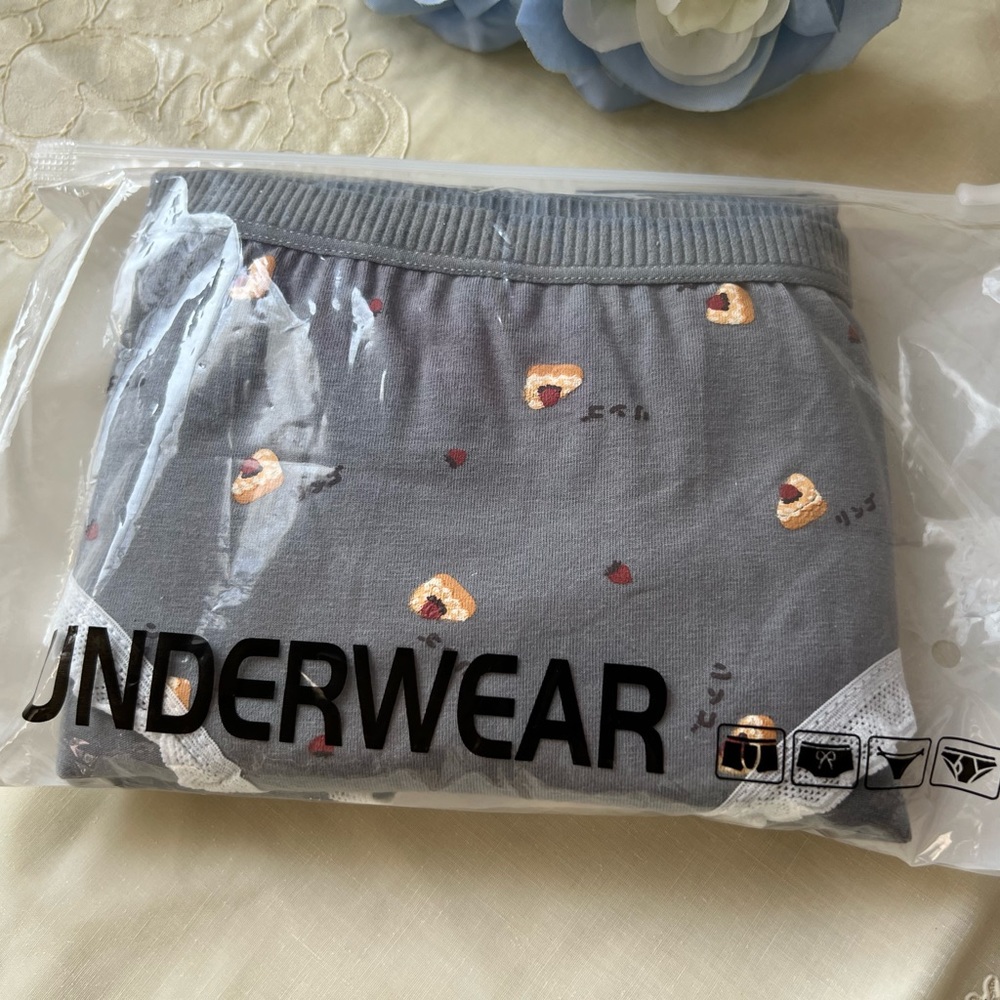 New Set of 5 Cotton Panties, Cheese